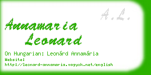 annamaria leonard business card